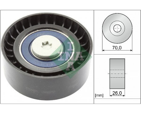 Deflection/Guide Pulley, V-ribbed belt 532059510 Ina