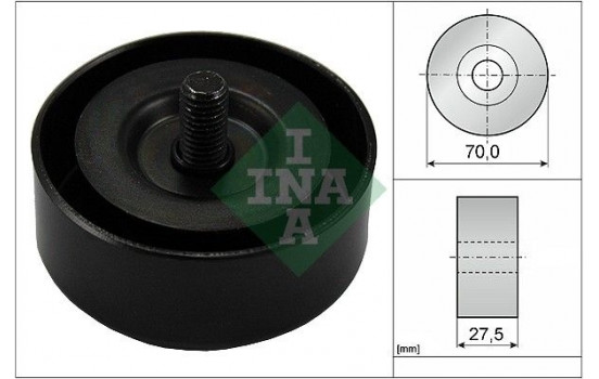 Deflection/Guide Pulley, v-ribbed belt 532060610 Ina