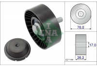 Deflection/Guide Pulley, v-ribbed belt 532063210 Ina
