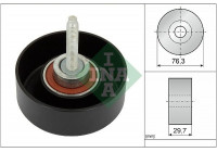 Deflection/Guide Pulley, v-ribbed belt 532065110 Ina
