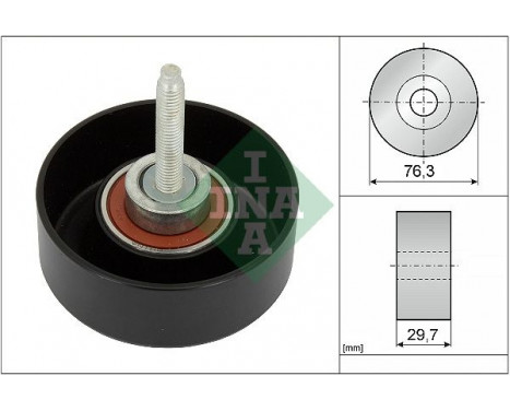 Deflection/Guide Pulley, v-ribbed belt 532065110 Ina