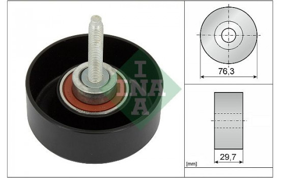 Deflection/Guide Pulley, v-ribbed belt 532065110 Ina