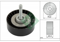 Deflection/Guide Pulley, v-ribbed belt 532065210 Ina