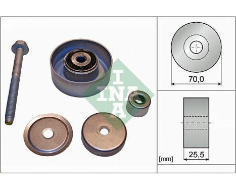Deflection/Guide Pulley, v-ribbed belt 532066510 Ina