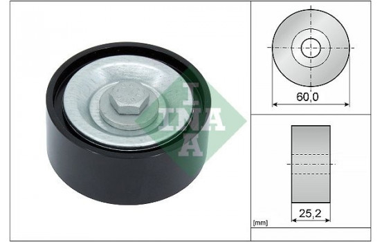 Deflection/Guide Pulley, v-ribbed belt 532071510 Ina