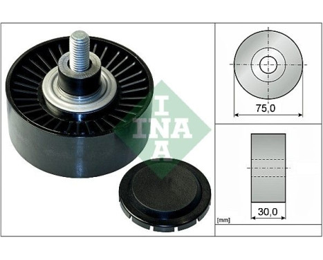 Deflection/Guide Pulley, v-ribbed belt 532075110 Ina