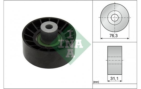 Deflection/Guide Pulley, v-ribbed belt 532077610 Ina