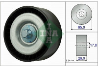 Deflection/Guide Pulley, v-ribbed belt 532077710 Ina