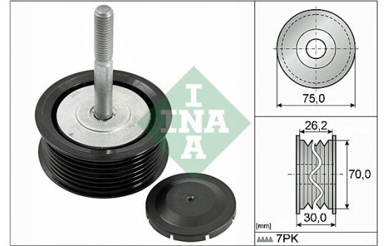 Deflection/Guide Pulley, v-ribbed belt 532079210 Ina