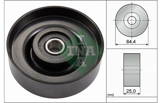 Deflection/Guide Pulley, v-ribbed belt 532082710 Ina