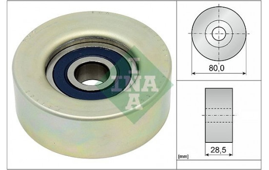 Deflection/Guide Pulley, v-ribbed belt 532087320 Ina