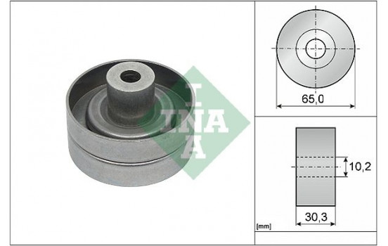 Deflection/Guide Pulley, v-ribbed belt 532091010 Ina