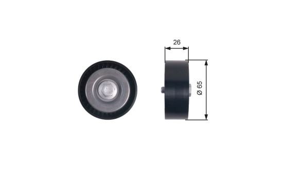 Deflection/Guide Pulley, v-ribbed belt DriveAlign® T36414 Gates