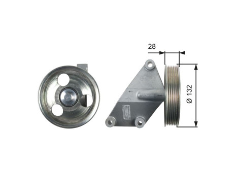 Deflection/Guide Pulley, v-ribbed belt DriveAlign® T36428 Gates
