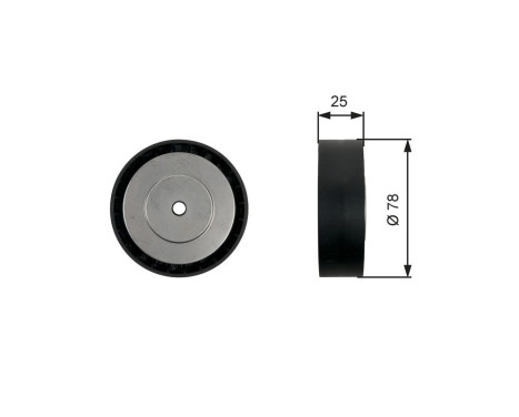 Deflection/Guide Pulley, v-ribbed belt DriveAlign® T36450 Gates
