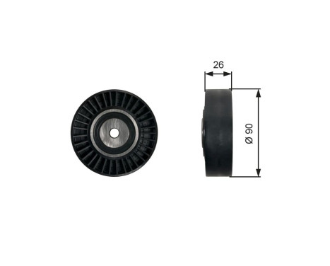 Deflection/Guide Pulley, v-ribbed belt DriveAlign® T36461 Gates