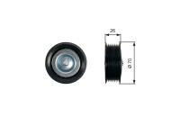 Deflection/Guide Pulley, v-ribbed belt DriveAlign® T36469 Gates