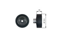 Deflection/Guide Pulley, v-ribbed belt DriveAlign® T36611 Gates