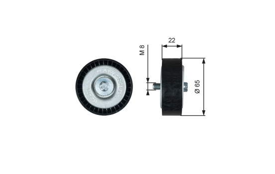 Deflection/Guide Pulley, v-ribbed belt DriveAlign® T36734 Gates