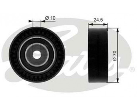 Deflection/Guide Pulley, v-ribbed belt DriveAlign® T38071 Gates