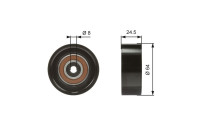 Deflection/Guide Pulley, v-ribbed belt DriveAlign® T38097 Gates
