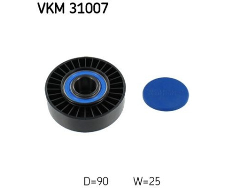 Deflection/Guide Pulley, v-ribbed belt VKM 31007 SKF
