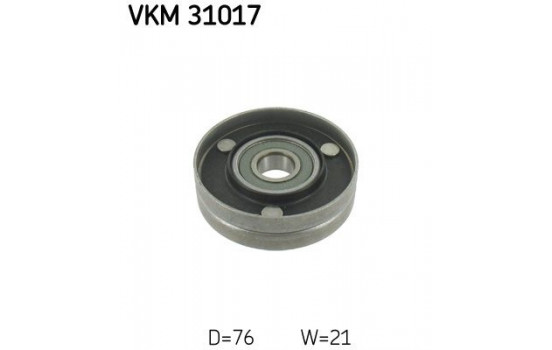 Deflection/Guide Pulley, v-ribbed belt VKM 31017 SKF