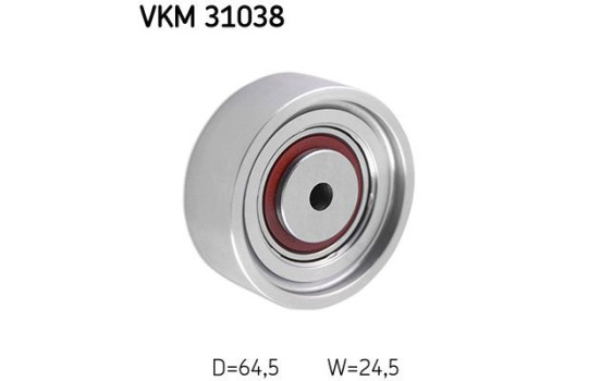 Deflection/Guide Pulley, v-ribbed belt VKM 31038 SKF