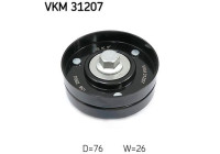 Deflection/Guide Pulley, v-ribbed belt VKM 31207 SKF