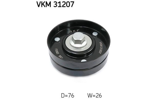 Deflection/Guide Pulley, v-ribbed belt VKM 31207 SKF