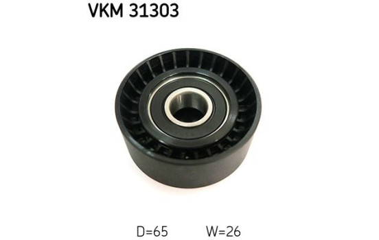 Deflection/Guide Pulley, v-ribbed belt VKM 31303 SKF, Image 2