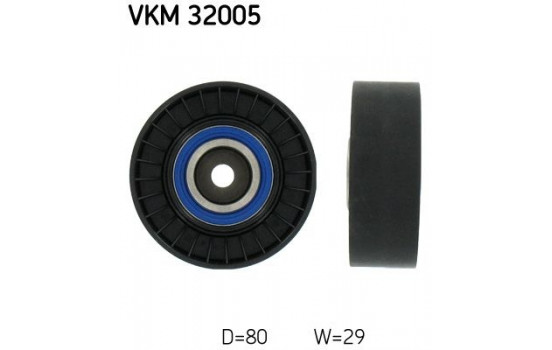 Deflection/Guide Pulley, v-ribbed belt VKM 32005 SKF