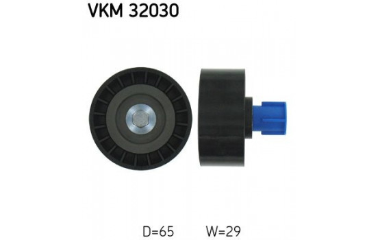 Deflection/Guide Pulley, v-ribbed belt VKM 32030 SKF