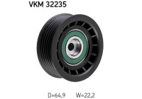 Deflection/Guide Pulley, v-ribbed belt VKM 32235 SKF