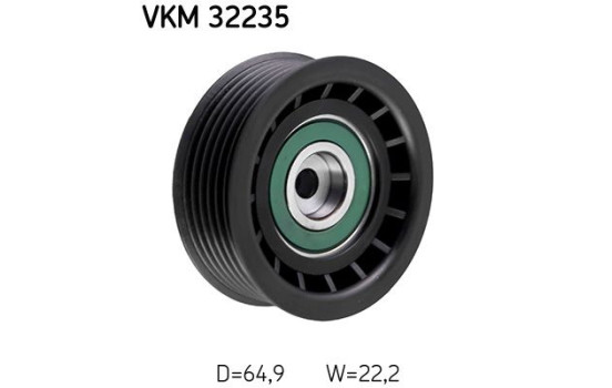 Deflection/Guide Pulley, v-ribbed belt VKM 32235 SKF