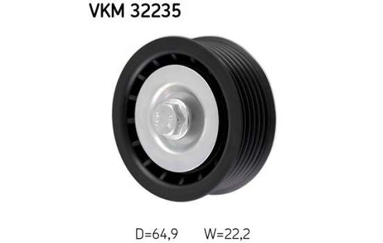 Deflection/Guide Pulley, v-ribbed belt VKM 32235 SKF, Image 2
