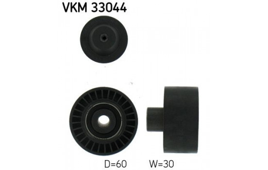 Deflection/Guide Pulley, v-ribbed belt VKM 33044 SKF