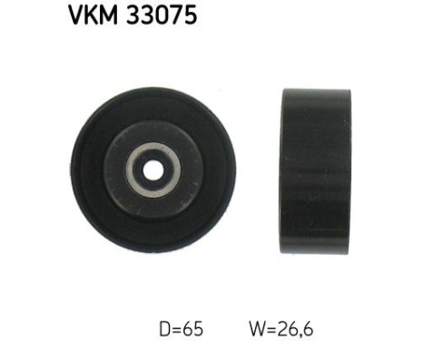 Deflection/Guide Pulley, v-ribbed belt VKM 33075 SKF