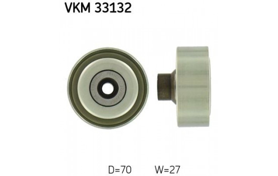 Deflection/Guide Pulley, v-ribbed belt VKM 33132 SKF