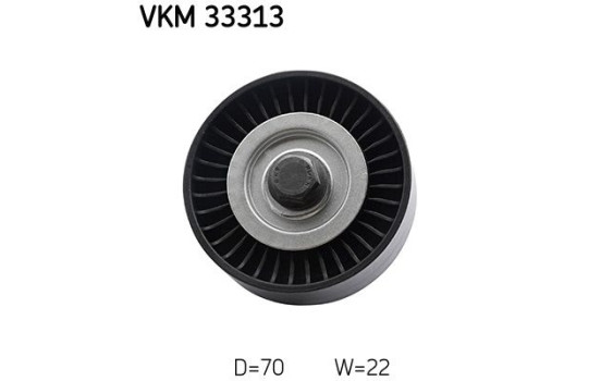 Deflection/Guide Pulley, v-ribbed belt VKM 33313 SKF, Image 2