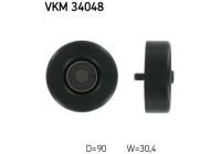 Deflection/Guide Pulley, v-ribbed belt VKM 34048 SKF