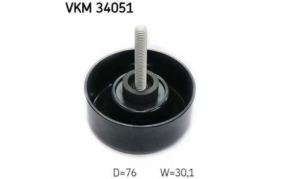 Deflection/Guide Pulley, v-ribbed belt VKM 34051 SKF, Image 2