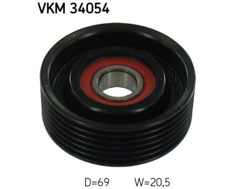 Deflection/Guide Pulley, v-ribbed belt VKM 34054 SKF