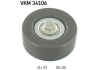 Deflection/Guide Pulley, v-ribbed belt VKM 34106 SKF