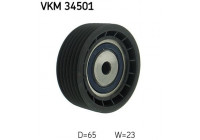 Deflection/Guide Pulley, v-ribbed belt VKM 34501 SKF