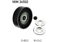 Deflection/Guide Pulley, v-ribbed belt VKM 34502 SKF