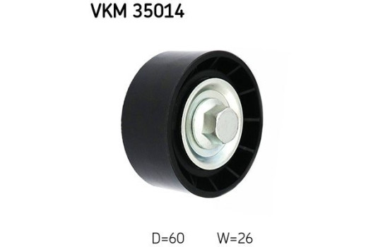 Deflection/Guide Pulley, v-ribbed belt VKM 35014 SKF, Image 2