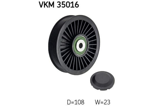 Deflection/Guide Pulley, v-ribbed belt VKM 35016 SKF