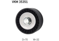 Deflection/Guide Pulley, v-ribbed belt VKM 35351 SKF