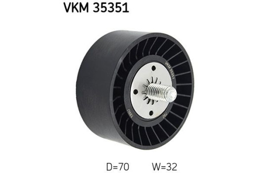 Deflection/Guide Pulley, v-ribbed belt VKM 35351 SKF, Image 2